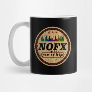 Graphic NOFX Name Retro Distressed Cassette Tape Vintage Mug